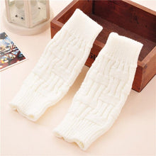 Solid Women Knitted Gloves Fingerless  woolen Warmer Winter Gloves & Mittens