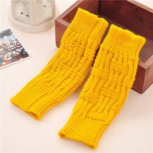 Solid Women Knitted Gloves Fingerless  woolen Warmer Winter Gloves & Mittens