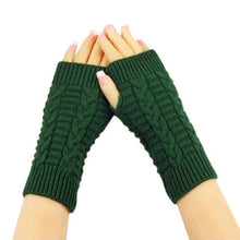 Fashion Winter Gloves Women Wrist Soft Warm Mitten Knitted Arm Fingerless Winter Gloves Unisex Soft Warm Mitten