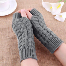 Fashion Winter Gloves Women Wrist Soft Warm Mitten Knitted Arm Fingerless Winter Gloves Unisex Soft Warm Mitten